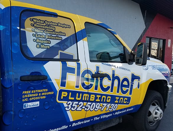 Plumbing truck